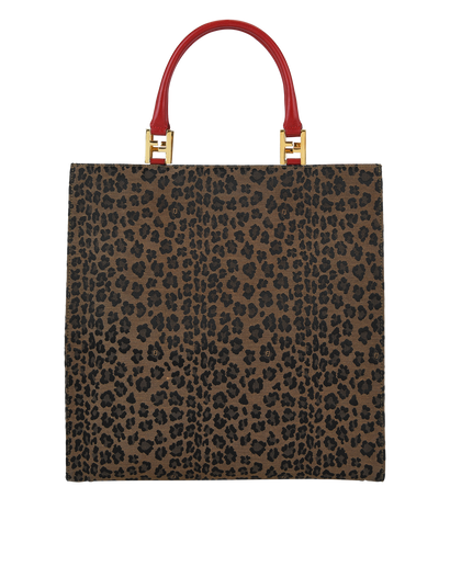 Leapord Print Tote, front view